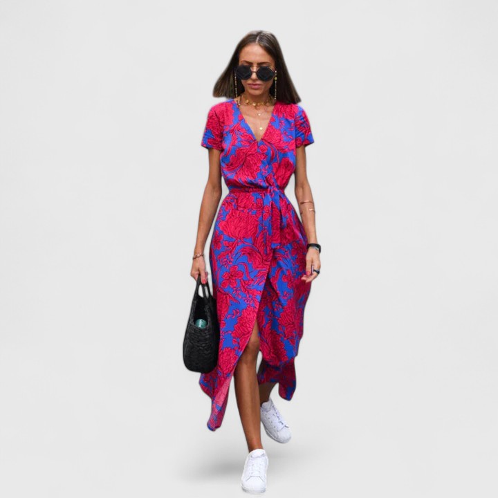 Zinavell | Elegant Pleated Midi Dress