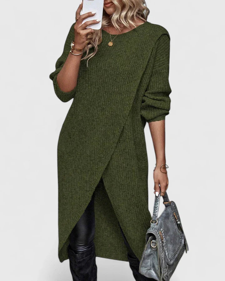 Zarymelle | Elegant Knit Sweater Dress