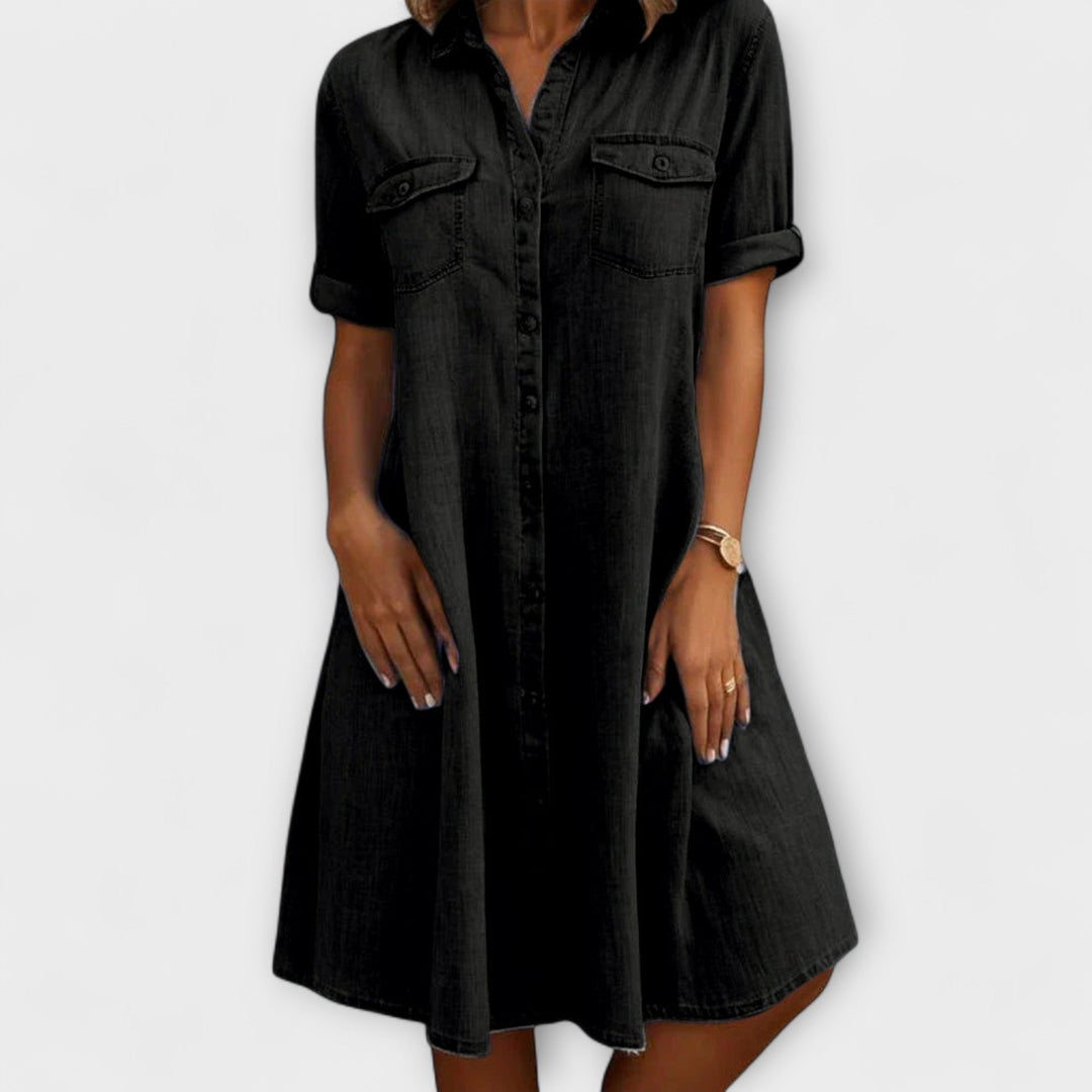 Jennie | Elegant Belted Midi Dress