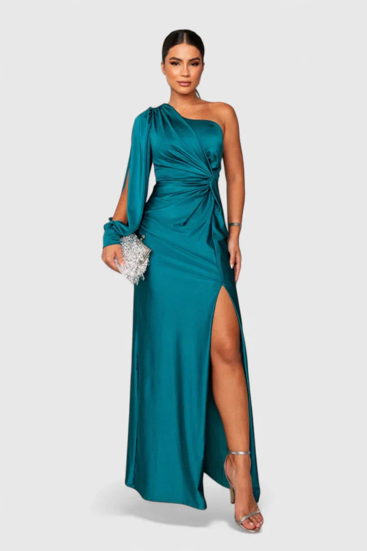 Saryxiah | Elegant Pleated Maxi Dress