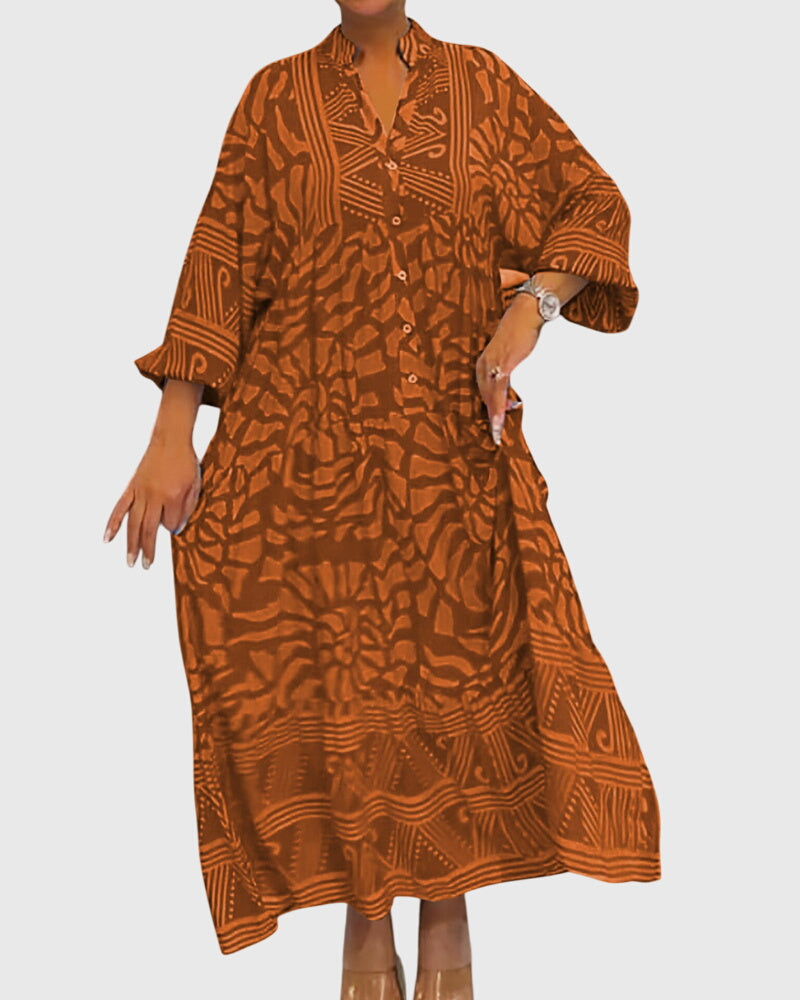 Mckinley™ | Elegant Printed Maxi Dress