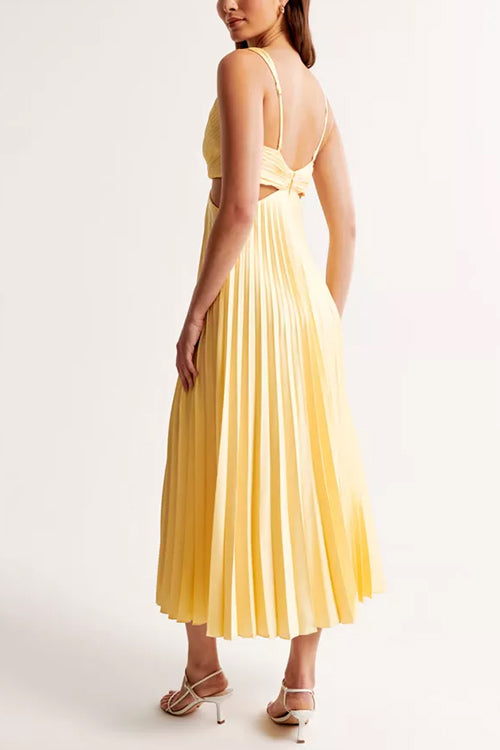 Alexandra | Pleated Maxi Wedding Guest Dress
