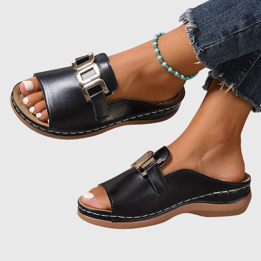 Kathryn™ | Buckle Strap Orthopedic Sandals