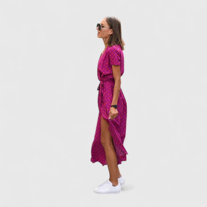 Zinavell | Elegant Pleated Midi Dress