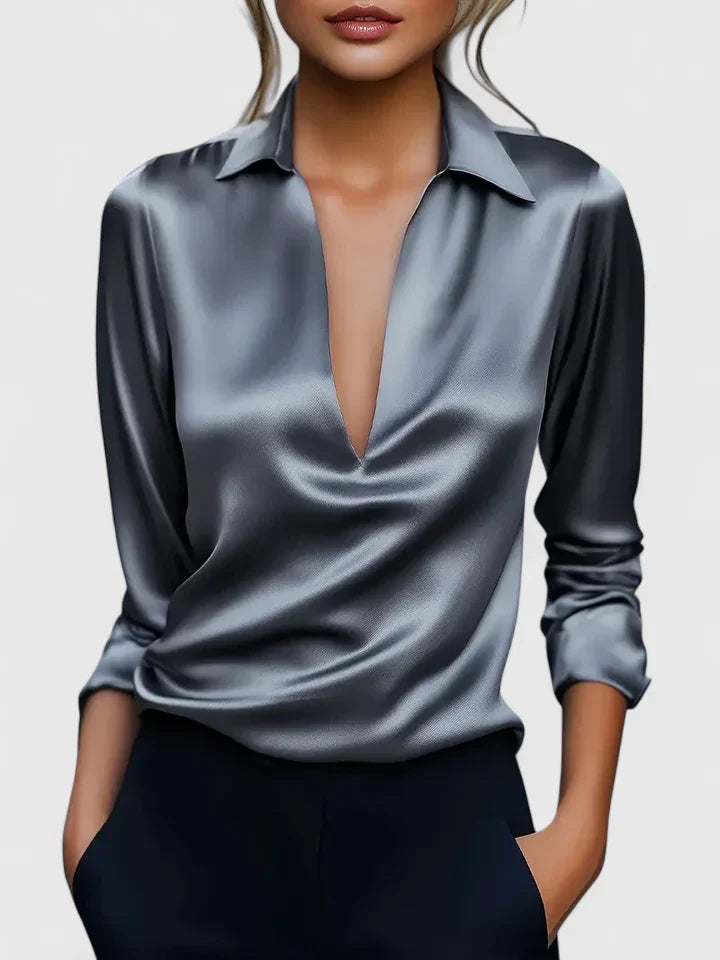 Calvina | Sophisticated Chiffon Blouse