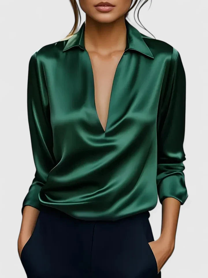 Calvina | Sophisticated Chiffon Blouse