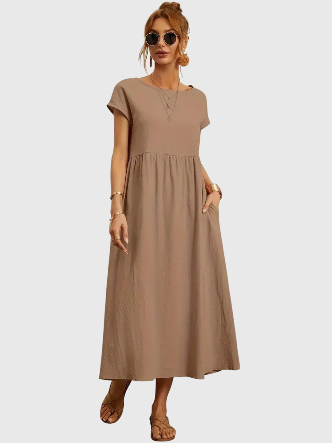 Giselle™ | Casual Pocket Midi Dress