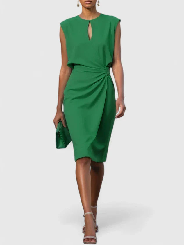Lisandrah | Sophisticated Office Midi Dress