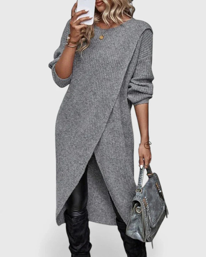 Zarymelle | Elegant Knit Sweater Dress