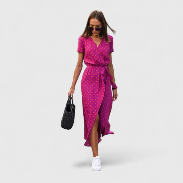 Zinavell | Elegant Pleated Midi Dress
