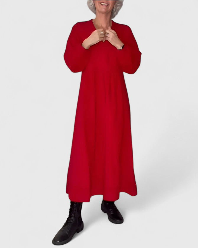 Seryphiah | Elegant Red Cocktail Dress