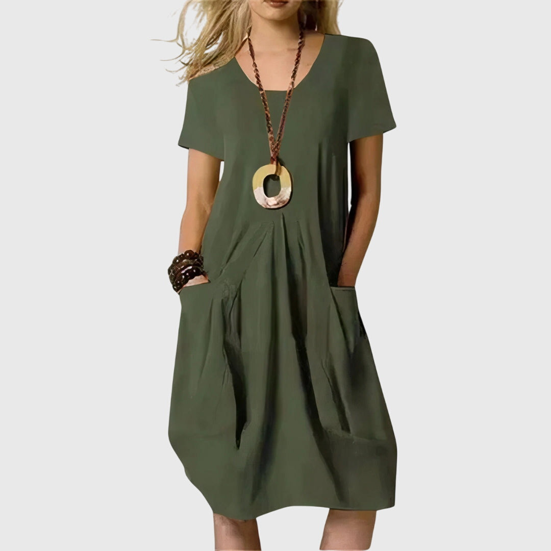 Naomi | Relaxed Casual Midi Dress