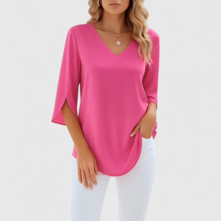 Elionara | Elegant V-Neck Blouse