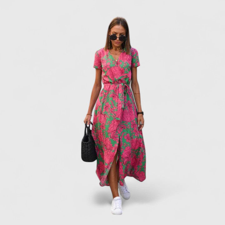 Zinavell | Elegant Pleated Midi Dress