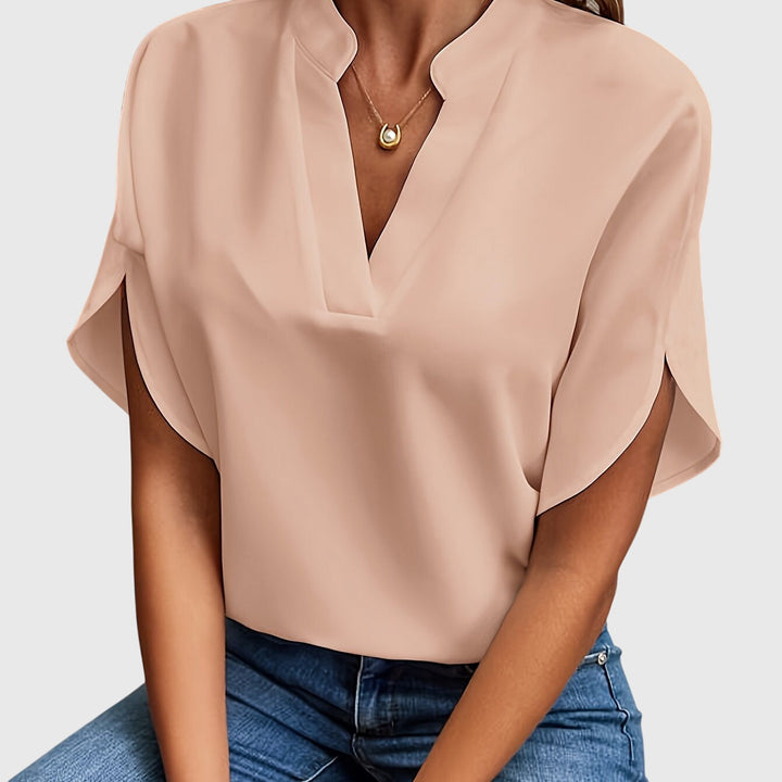 Kristie™ | Elegant Satin Blouse