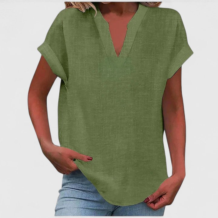 Xavinah | Comfort V-Neck Blouse