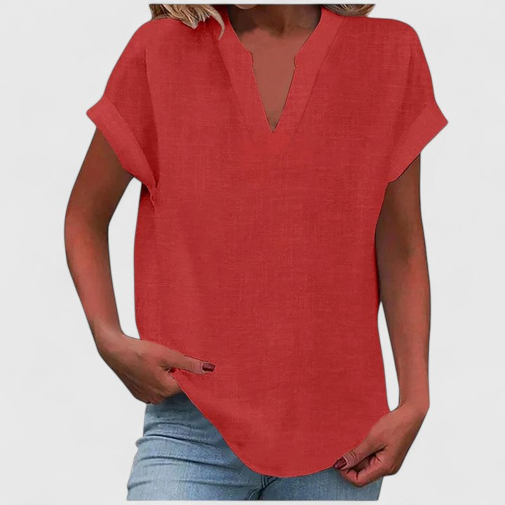 Xavinah | Comfort V-Neck Blouse