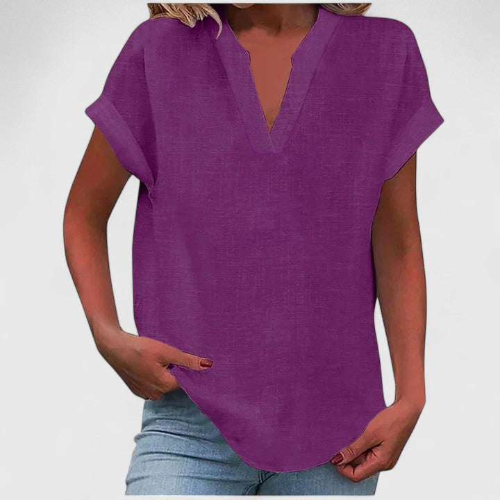 Xavinah | Comfort V-Neck Blouse