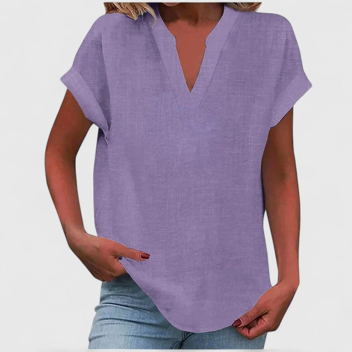 Xavinah | Comfort V-Neck Blouse