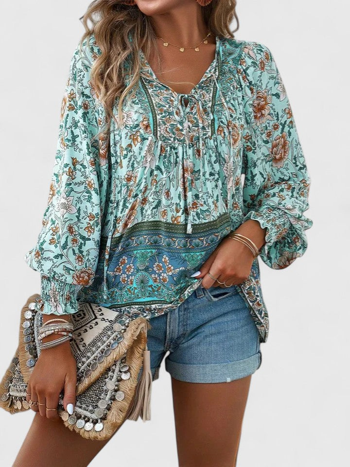 Renazianne | Elegant Printed Top