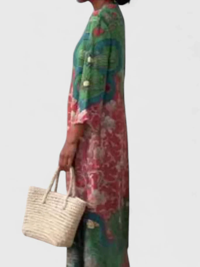Kymberah | Sophisticated Pleated Midi Dress