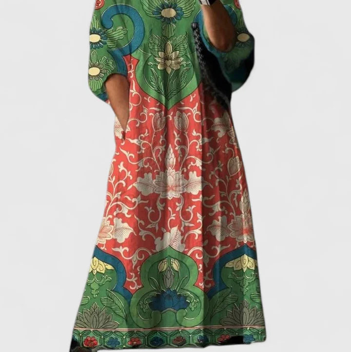 Kymberah | Sophisticated Pleated Midi Dress