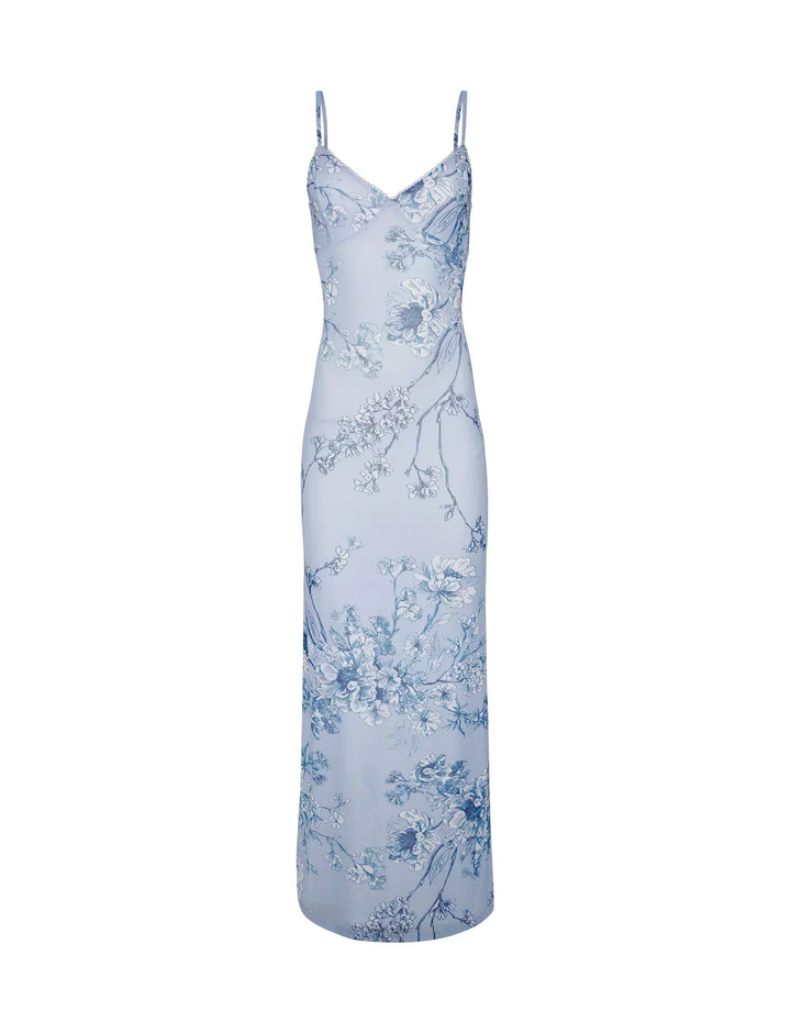 Vivian | Floral Lace Maxi Wedding Guest Dress