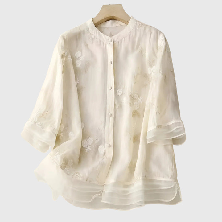 Nellie™ | Embroidered Floral Blouse