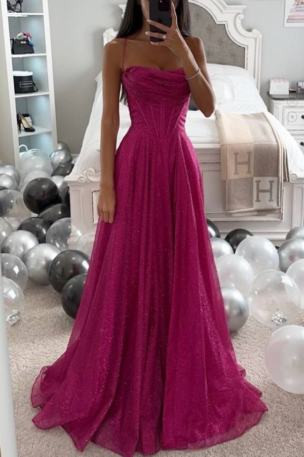 Victoria | Glitter Ball Gown Wedding Guest Dress
