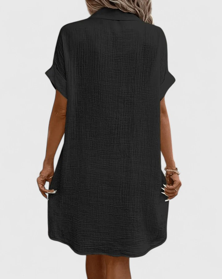 Gianeleza™ | Sophisticated Pleated Midi Dress