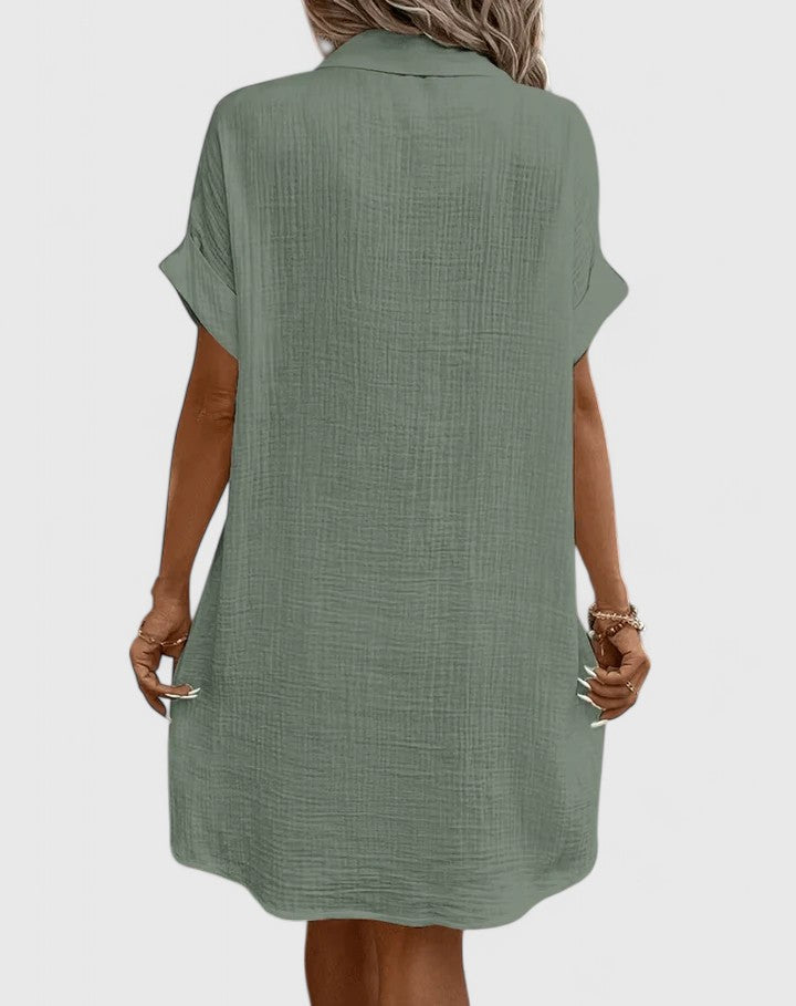 Gianeleza™ | Sophisticated Pleated Midi Dress