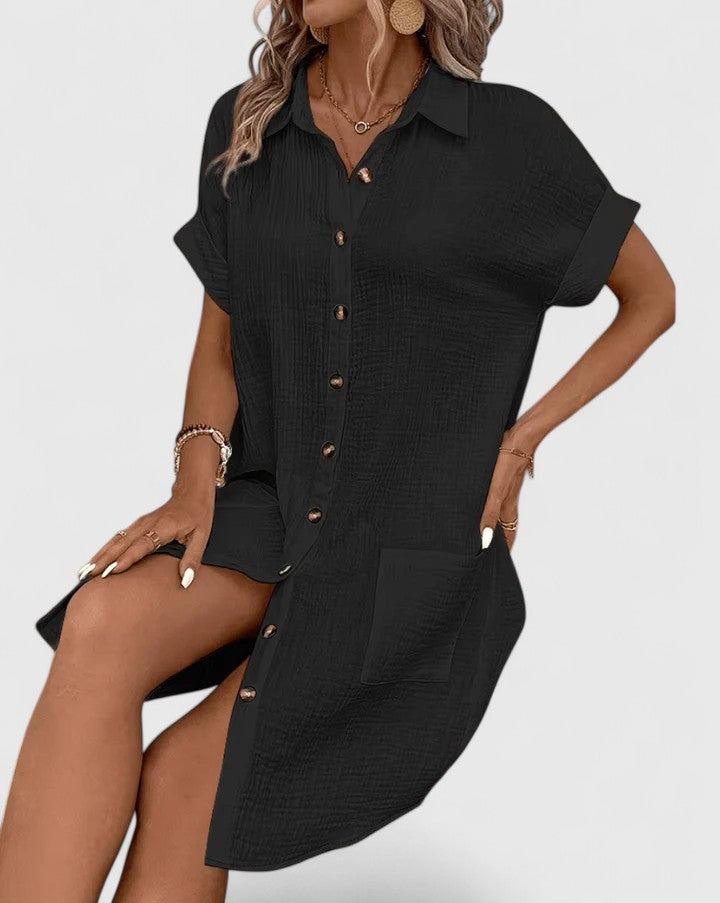 Gianeleza™ | Sophisticated Pleated Midi Dress