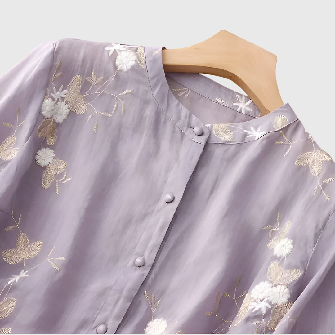 Nellie™ | Embroidered Floral Blouse