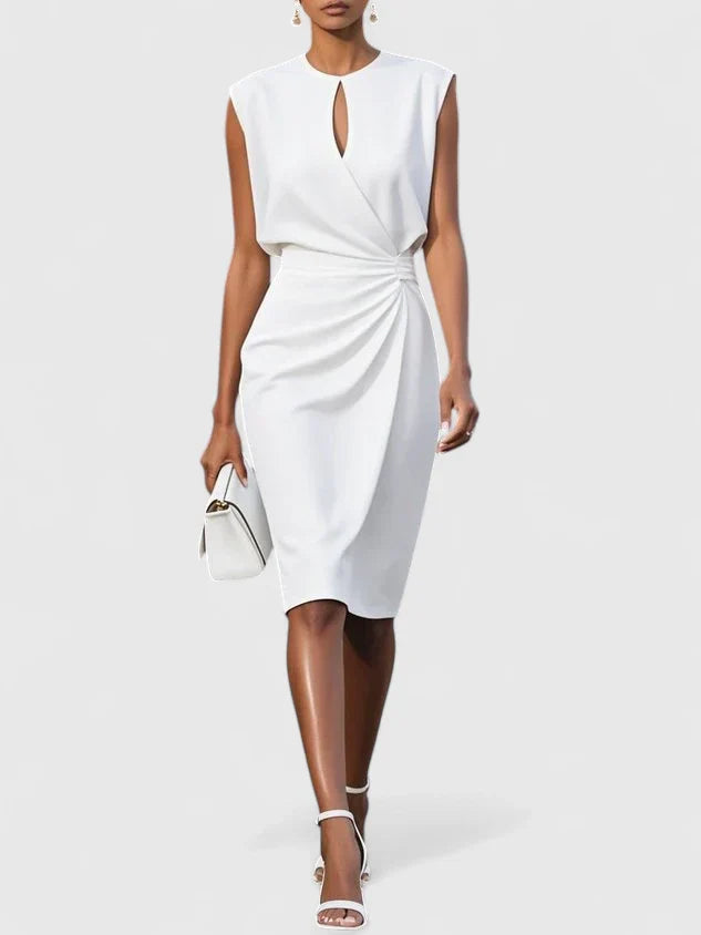 Lisandrah | Sophisticated Office Midi Dress