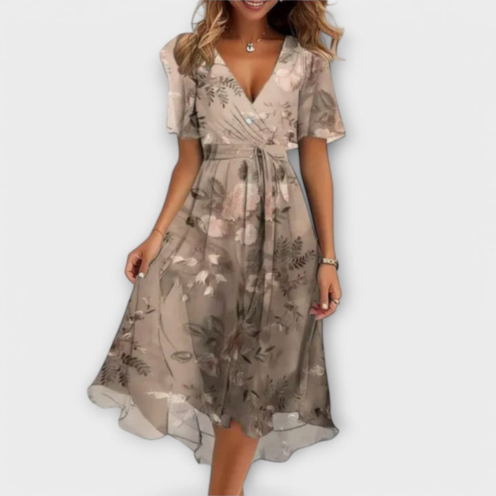 Clara | Elegant Minimalist Midi Dress