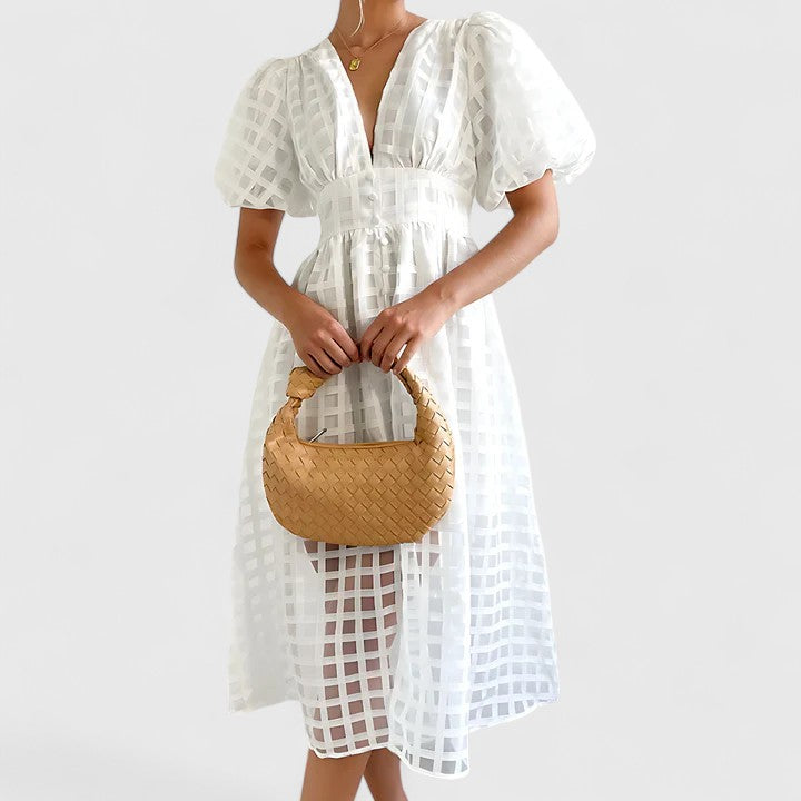 Elanqi | Elegant Tailored Midi Dress