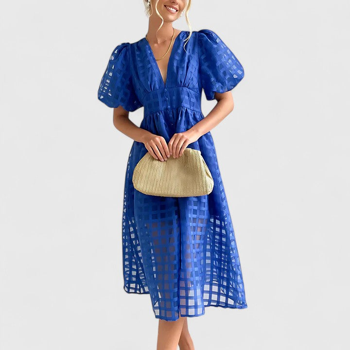 Elanqi | Elegant Tailored Midi Dress