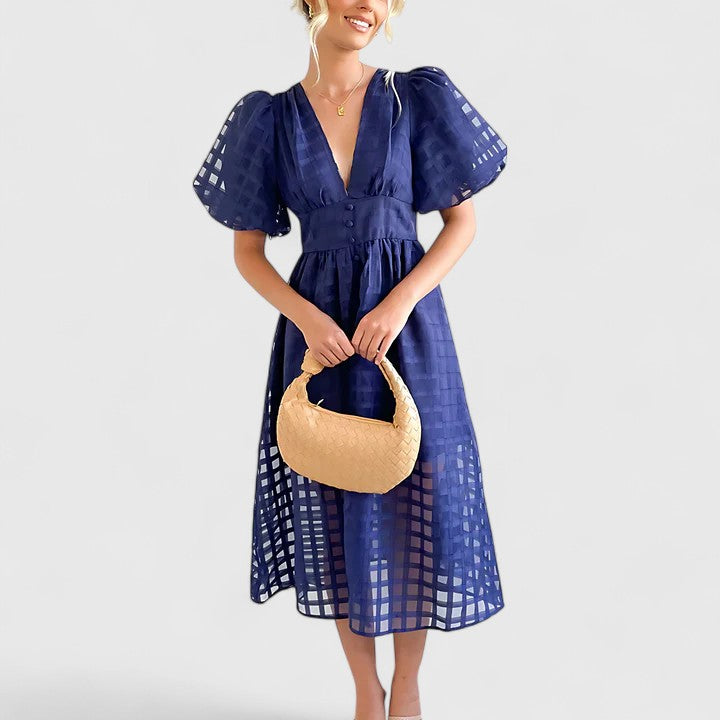 Elanqi | Elegant Tailored Midi Dress