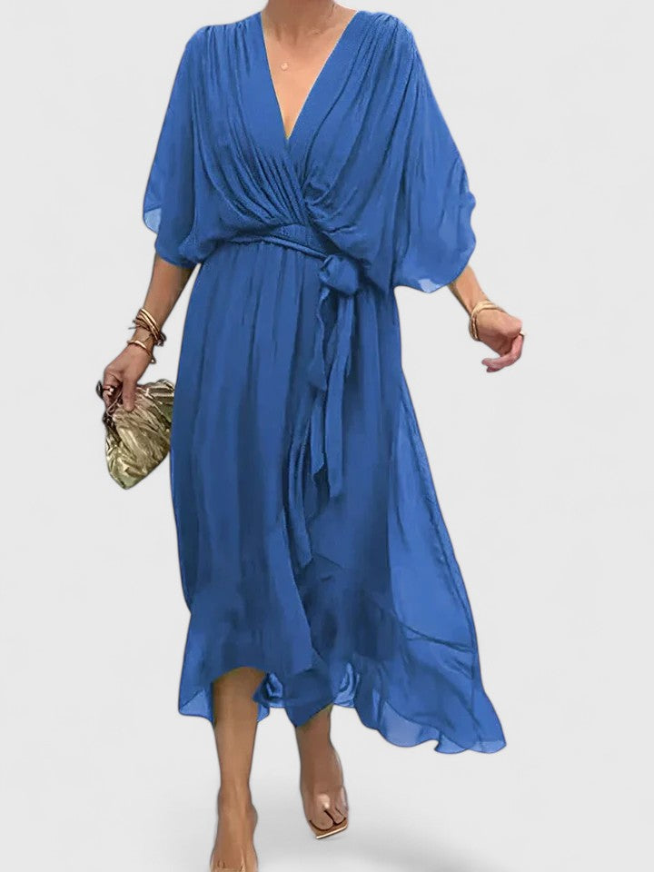 Nada | Elegant V-Neck Evening Dress