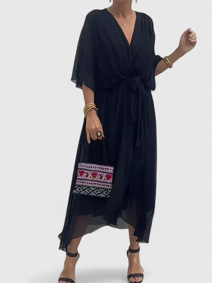 Nada | Elegant V-Neck Evening Dress