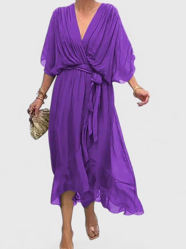 Nada | Elegant V-Neck Evening Dress