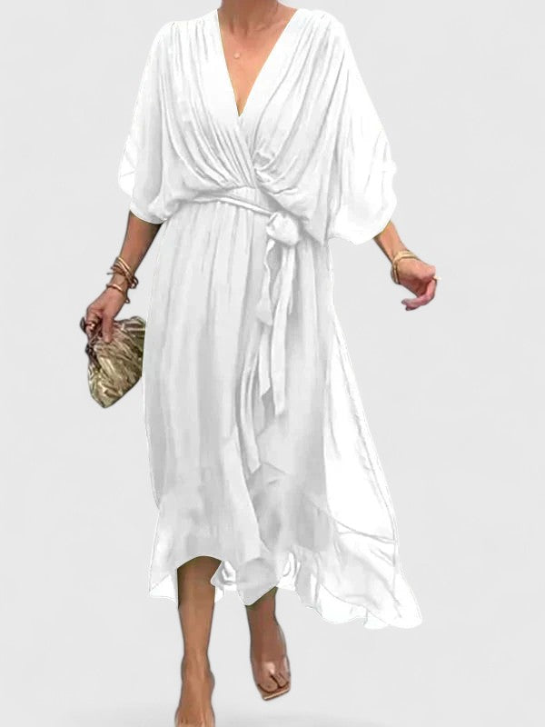 Nada | Elegant V-Neck Evening Dress