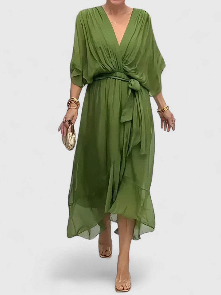 Nada | Elegant V-Neck Evening Dress