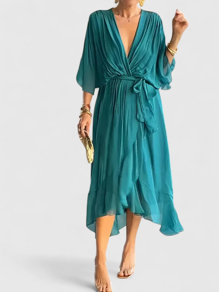 Nada | Elegant V-Neck Evening Dress