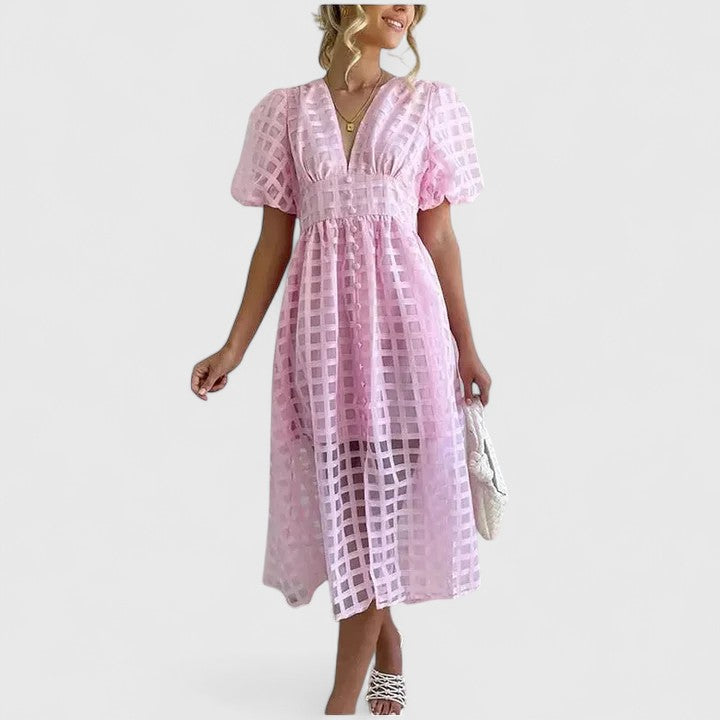 Elanqi | Elegant Tailored Midi Dress